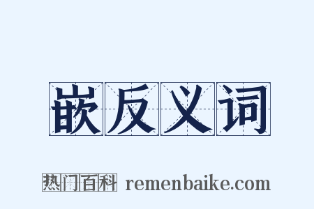 嵌反义词是什么意思的图片